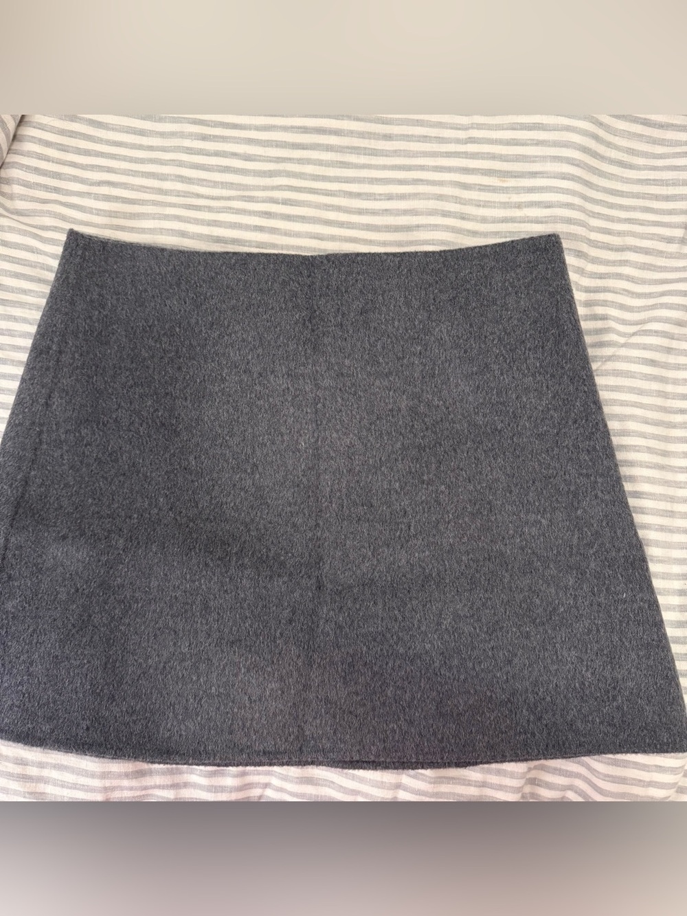 Theory Charcoal Grey Wool Mini Skirt